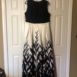 Formal Black and White Dress
